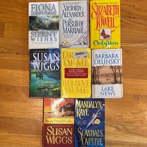 Lot of 8 Romance Paperbacks by Various Authors